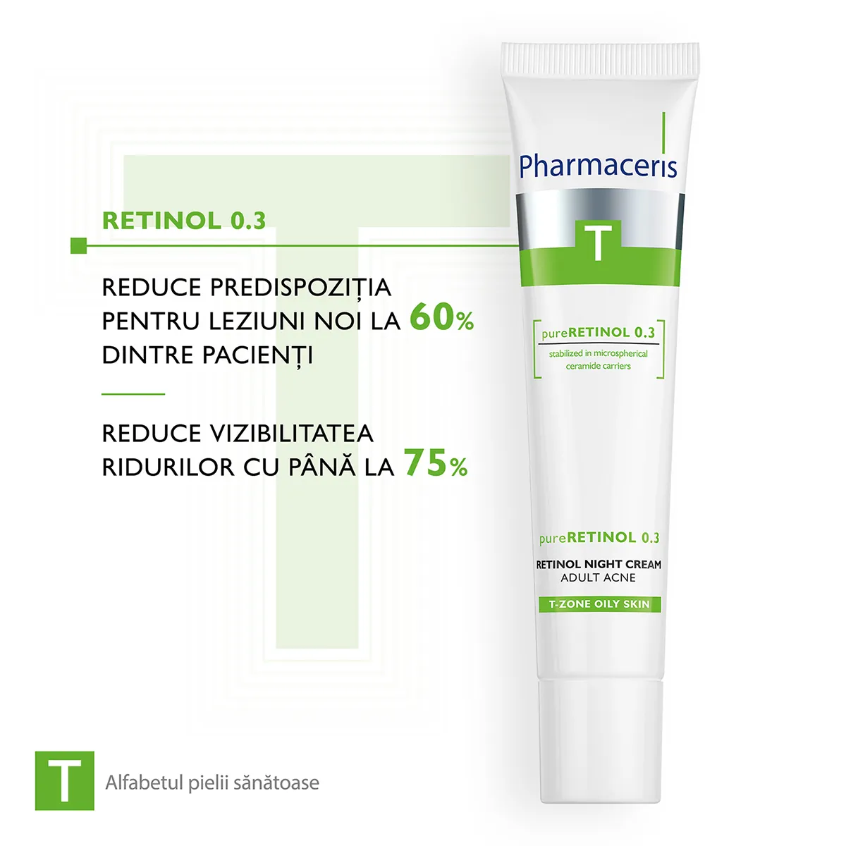 Crema de noapte cu retinol Pure-Retinol T, 40ml, Pharmaceris 