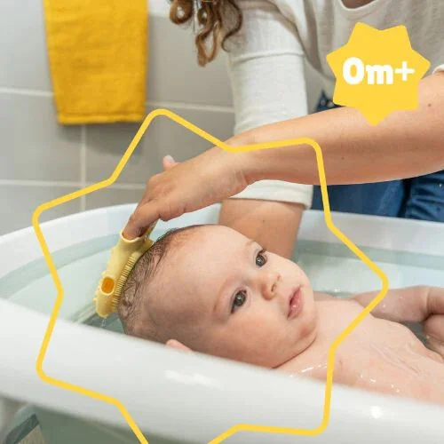 Perie de masaj pentru scalpul bebelusului din silicon, 1 bucata, Badabulle