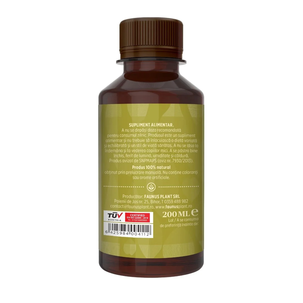 Tinctura detoxifiere Detoxifius, 200ml, Faunus Plant