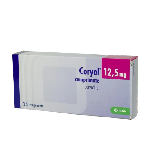 Coryol 12.5 mg, 28 comprimate, KRKA