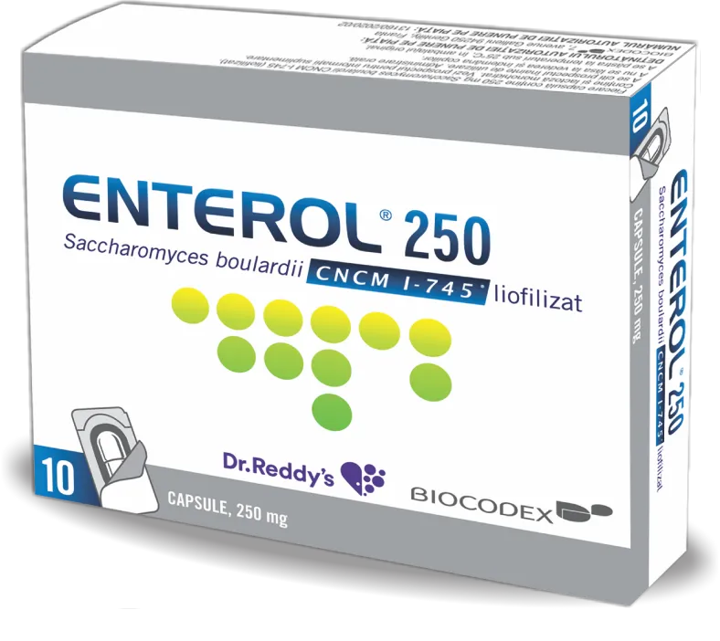 Enterol 250mg, 10 capsule