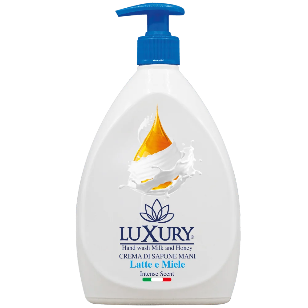 Sapun lichid cu pompita, lapte si miere, 750ml, Luxury