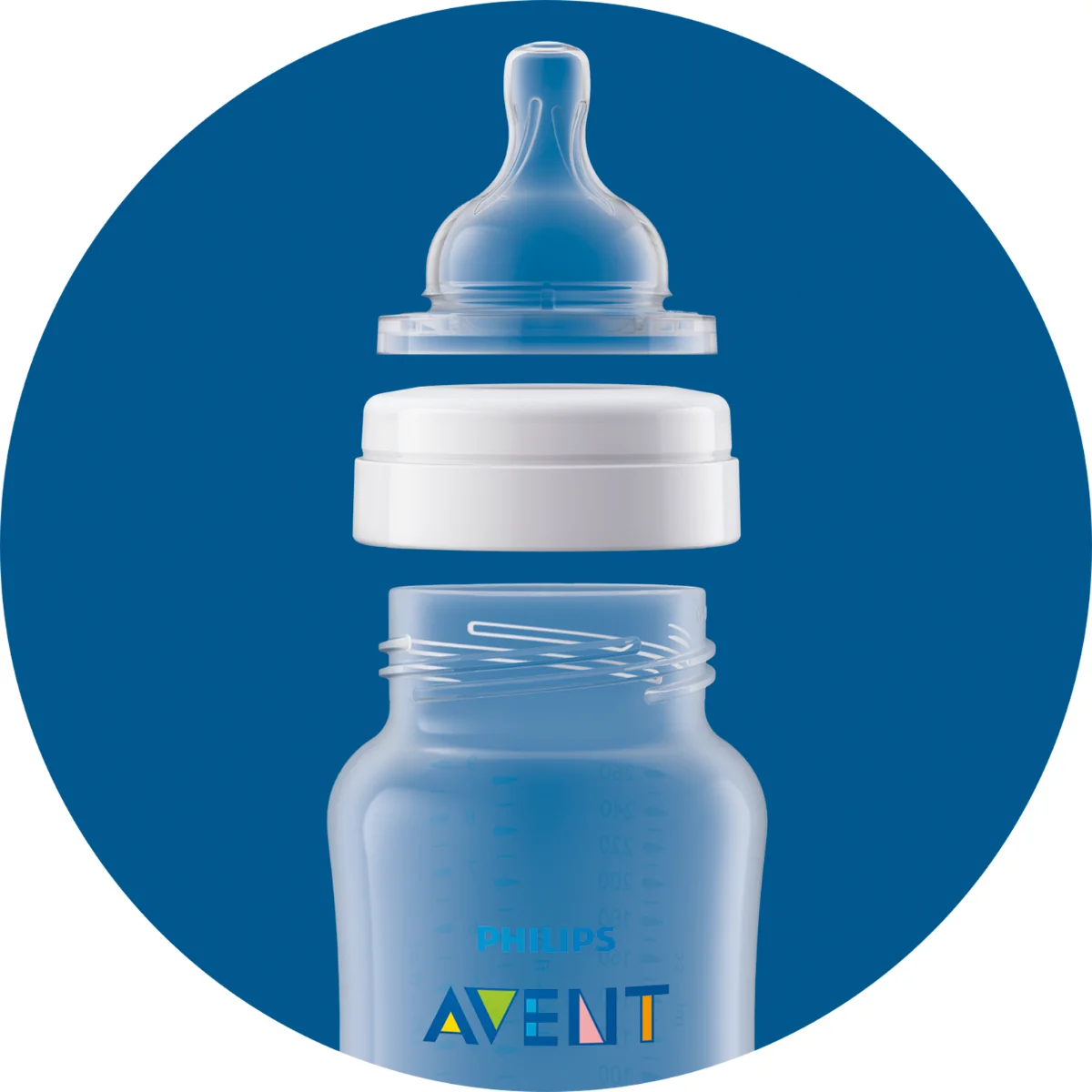 Biberon anti-colici pentru +1 luni Natural Response SCY103/01, 260ml, Philips Avent