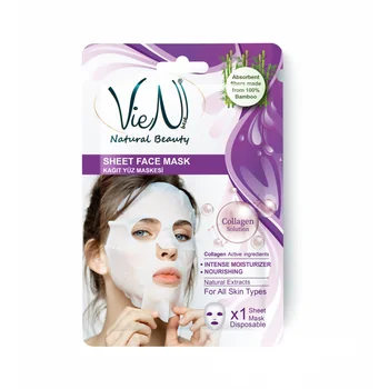 Masca faciala tip servetel cu colagen, 25g, Vien