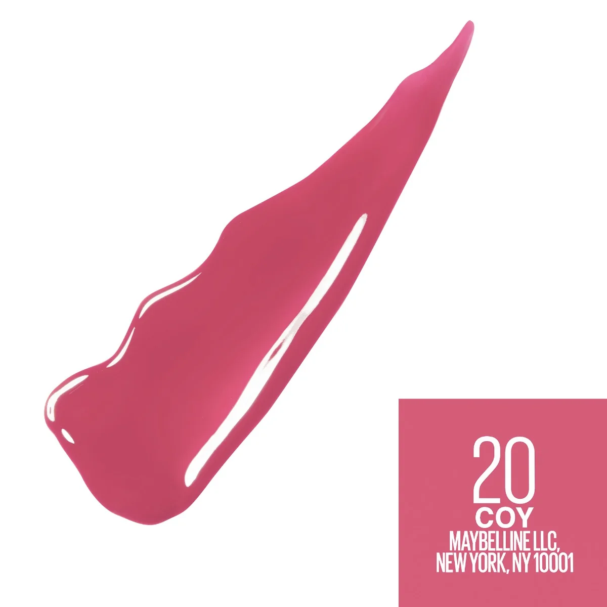 Ruj lichid rezistent cu stralucire de vinil Superstay Ink 20 Coy, 4.2ml, Maybelline