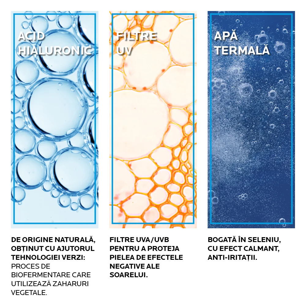 Crema hidratanta Hydraphase HA UV cu SPF 25 ten normal sau mixt, 40ml, La Roche-Posay