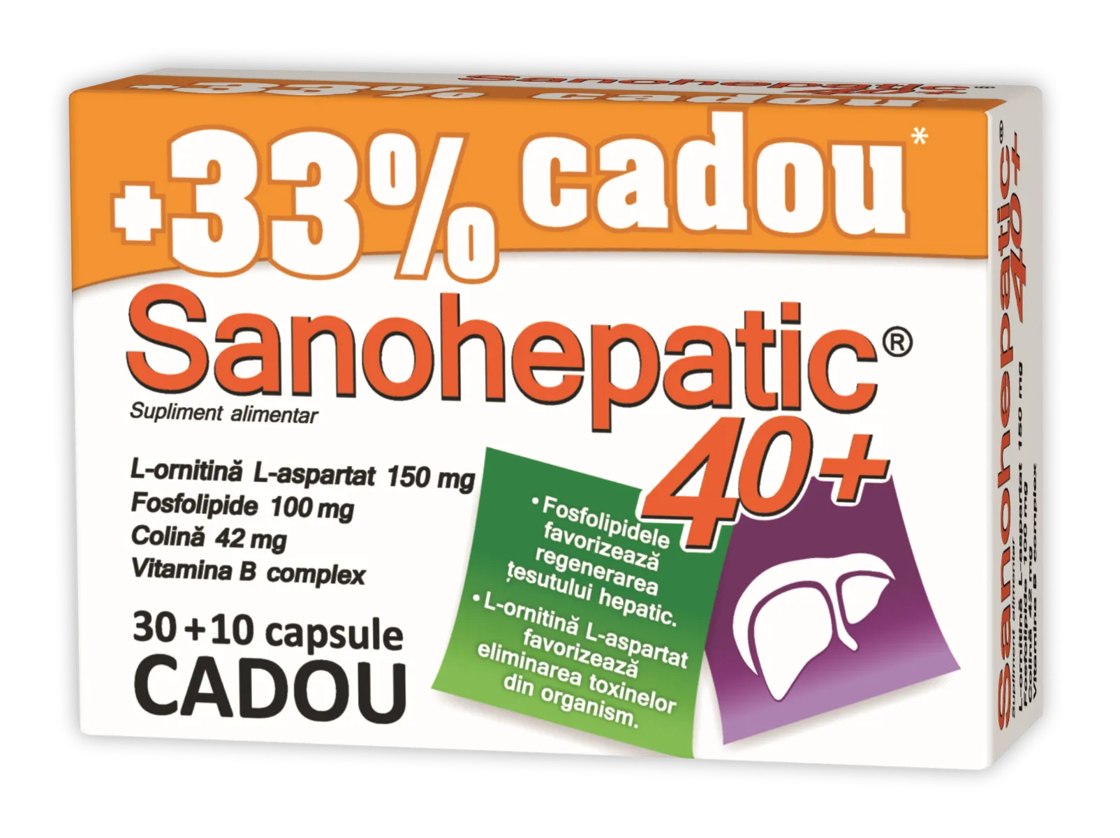 Sanohepatic 40+, 30 capsule, Natur Produkt