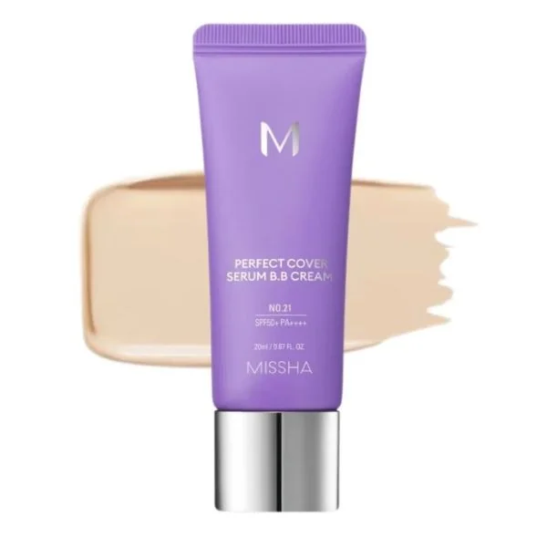 BB Cream M Perfect Cover Serum SPF 50+ 21 Bej Deschis, 20ml, Missha