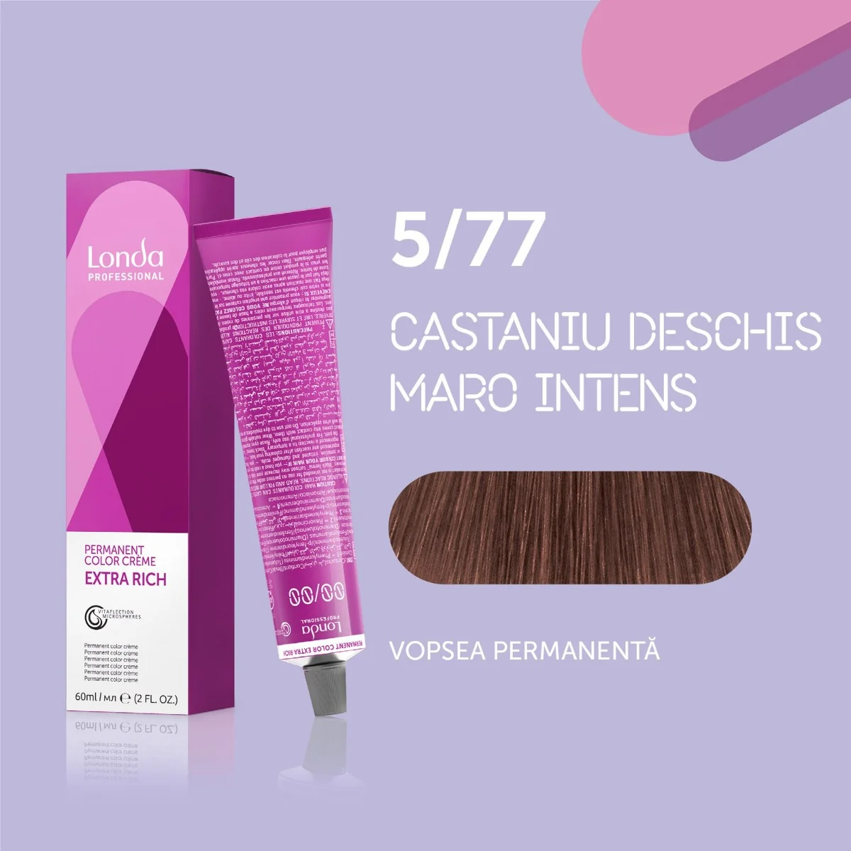 Vopsea permanenta 5/77 Extra Rich, 60ml, Londa Professional