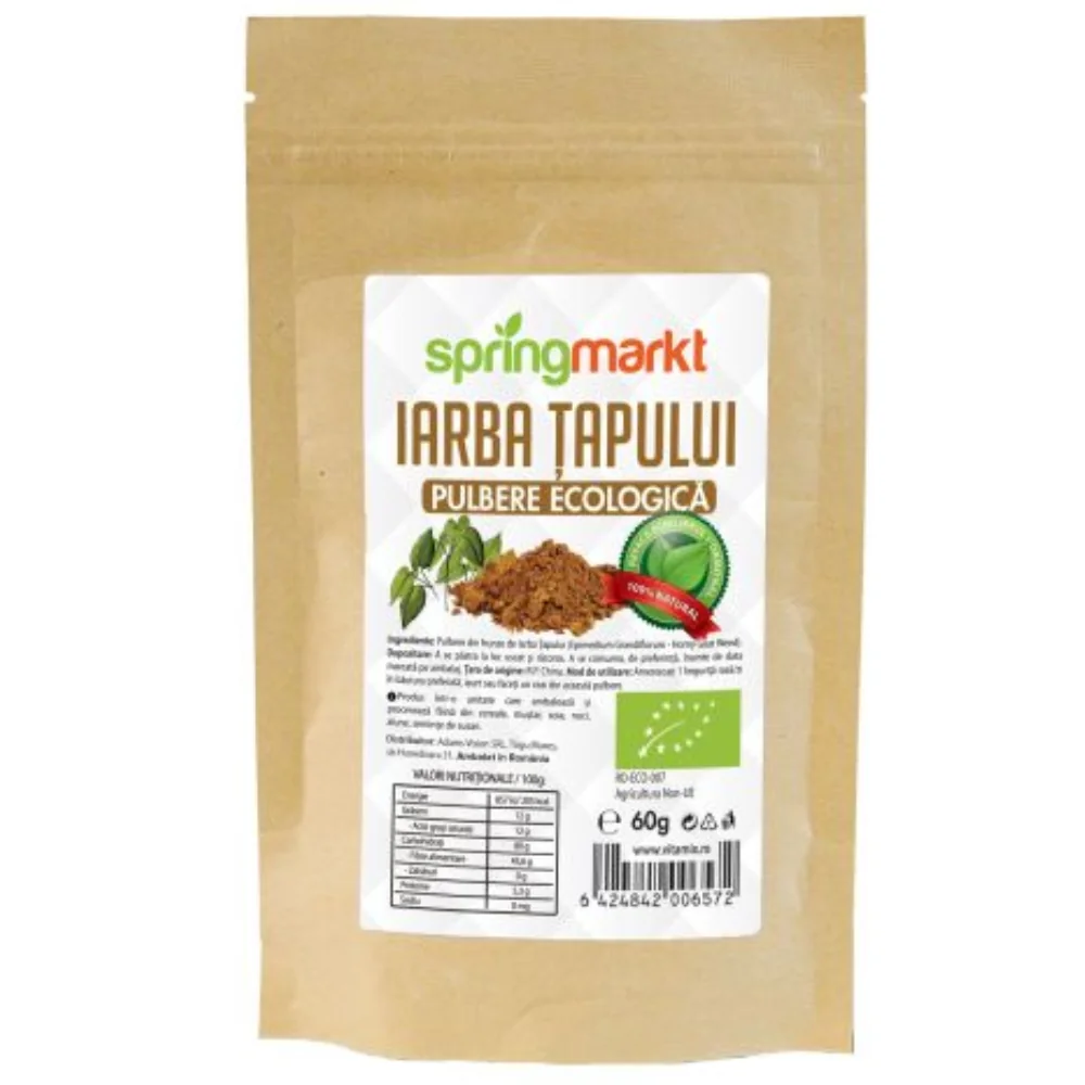 Pulbere ecologica de iarba tapului, 60g, Springmarkt