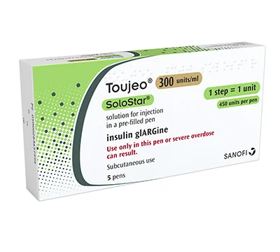 Toujeo SoloStar 300 UI/ml, 5 stilouri, Sanofi