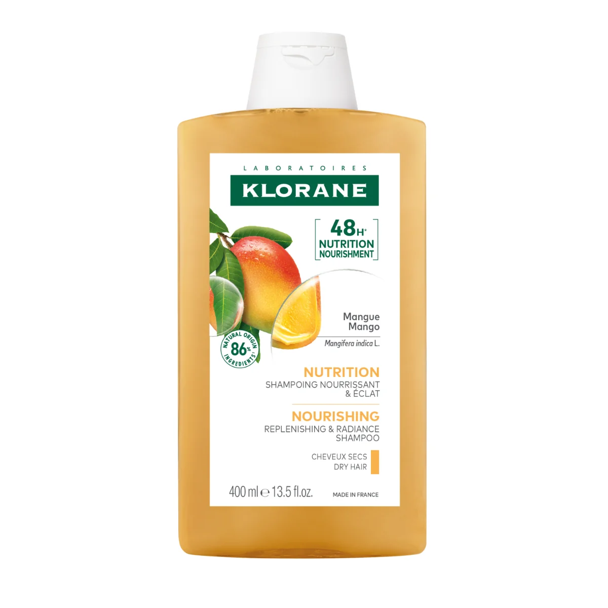 Sampon hranitor cu unt de mango pentru par uscat, 400 ml, Klorane