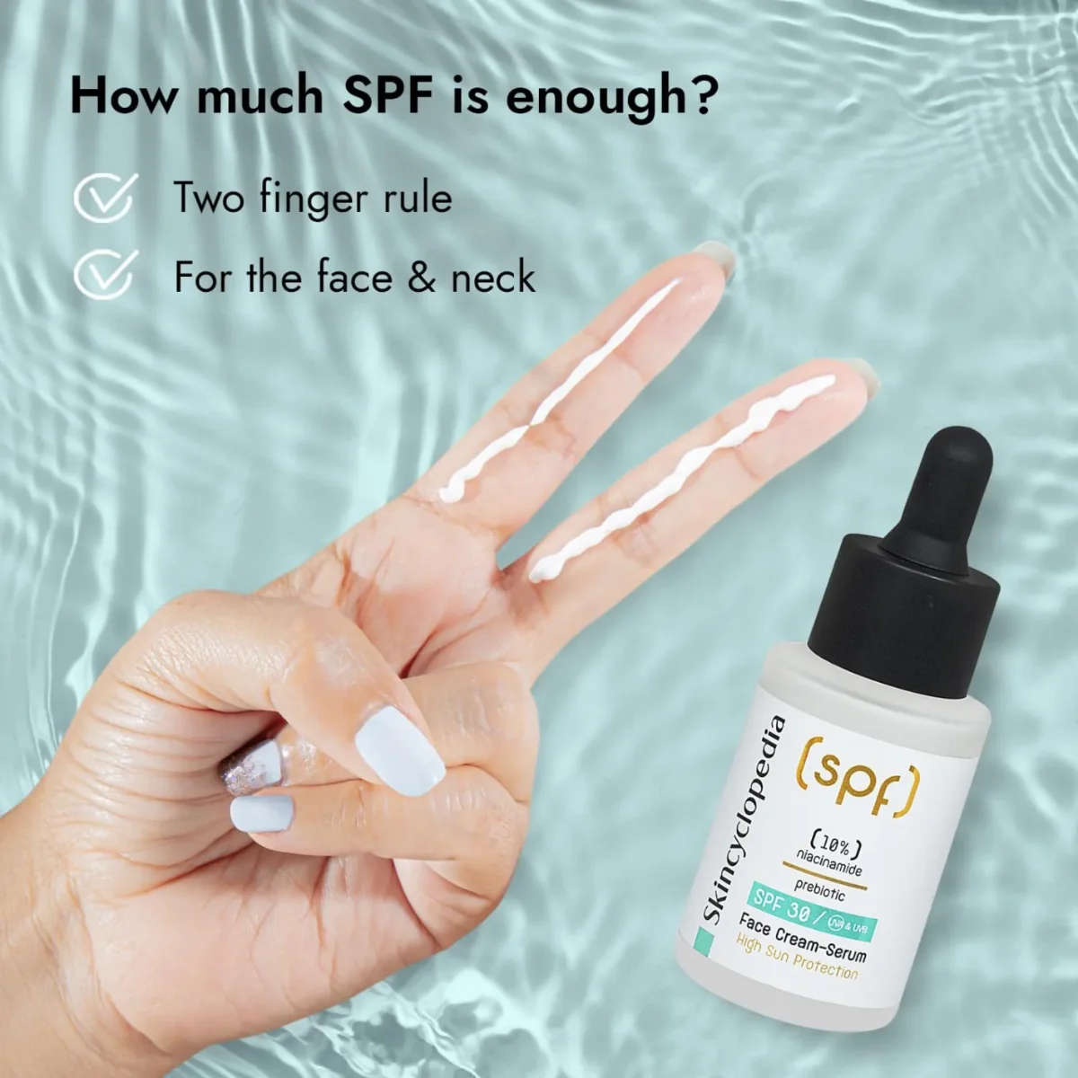 Ser crema impotriva imperfectiunilor cu SPF30 si niacinamida, 30ml, Skincyclopedia