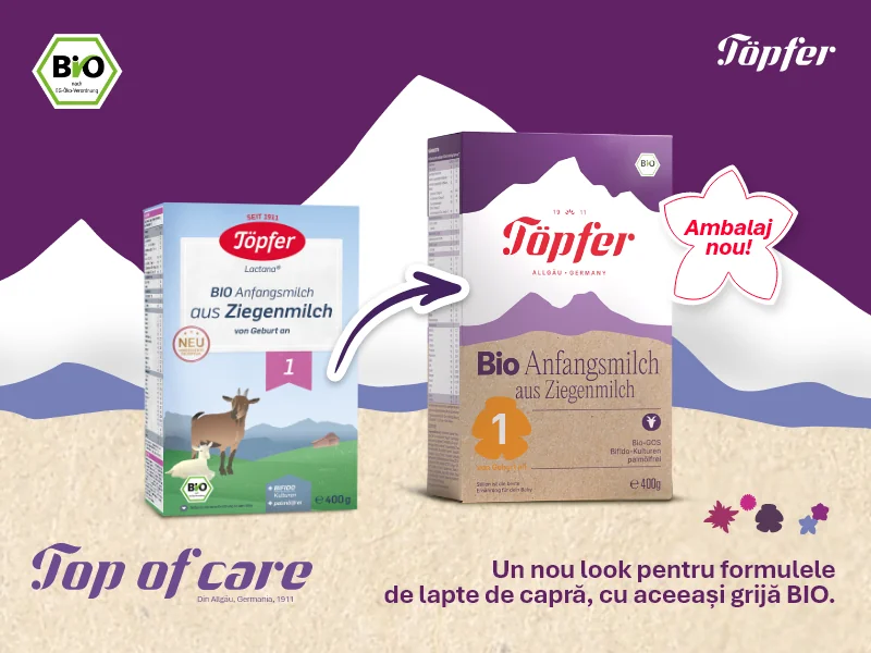 Lapte praf de capra Bio Formula 1, 400g, Topfer