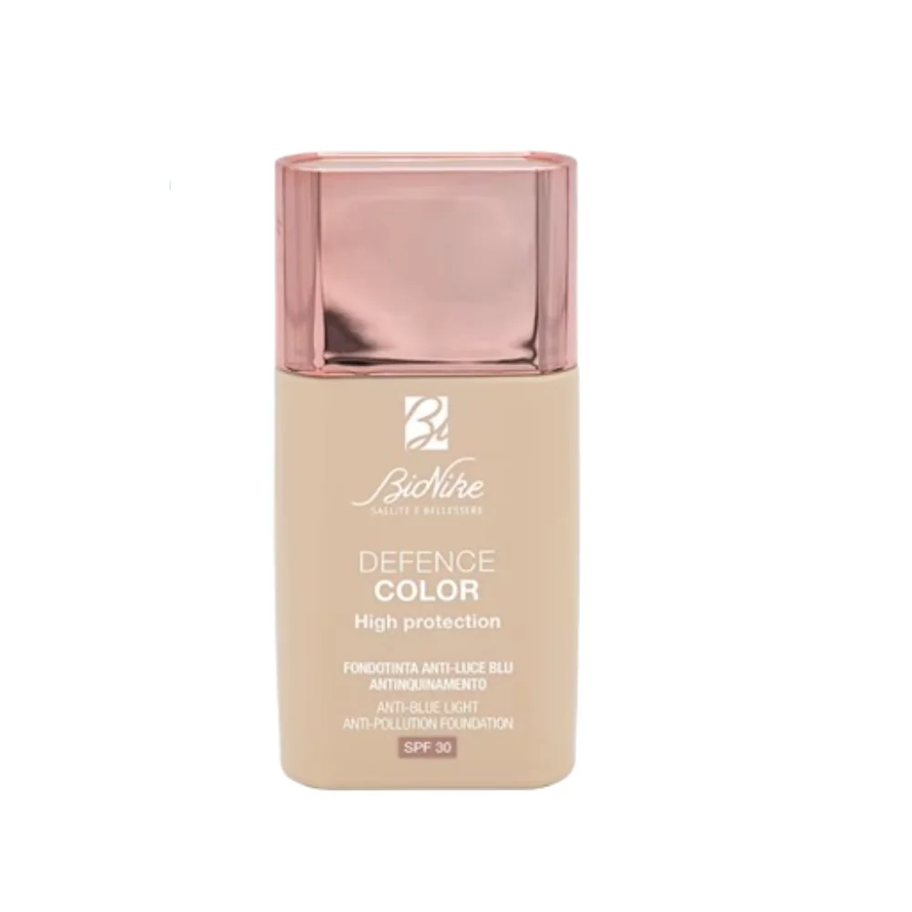 Fond de ten SPF 30 anti-lumina albastra si poluare 306 Cannelle Defence Color High Protection, 30ml, Bionike