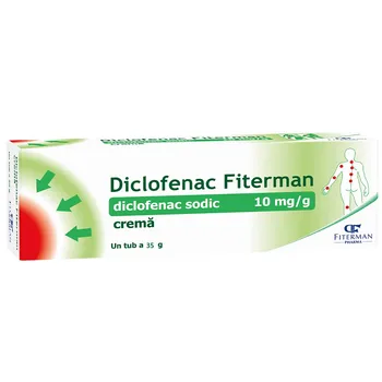 Diclofenac crema 1%, 35g, Fiterman 