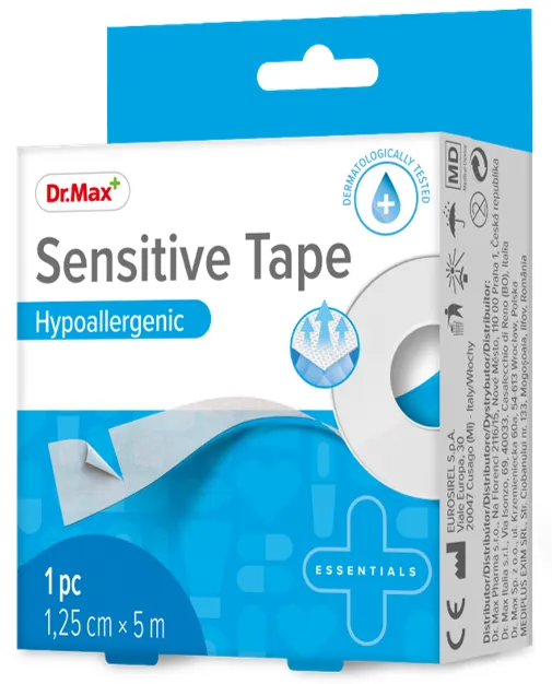 Dr. Max Sensitive Tape hipoalergenic 1,25cmx5m, 1 bucata