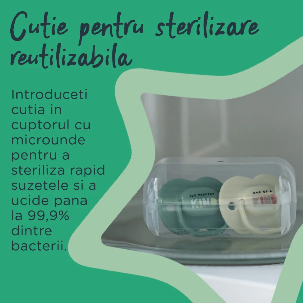 Suzeta Anytime cu design ortodontic simetric pentru 6-18 luni, 2 bucati, Tommee Tippee