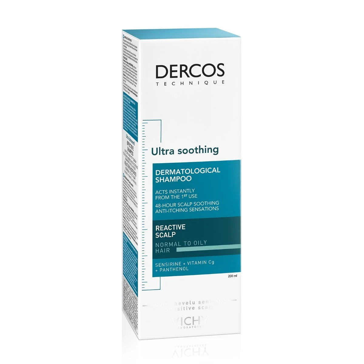 Sampon ultra calmant pentru par gras si normal Dercos Ultra Soothing Dercos, 200ml, Vichy