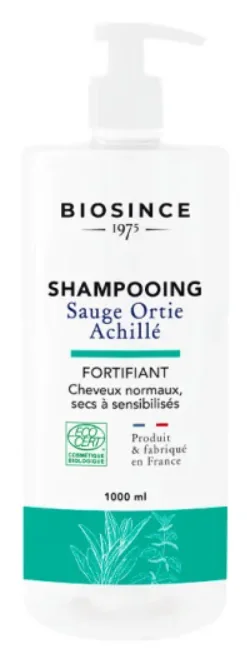 Sampon certificat organic fortifiant cu urzica si salvie, 500ml, Biosince 1975