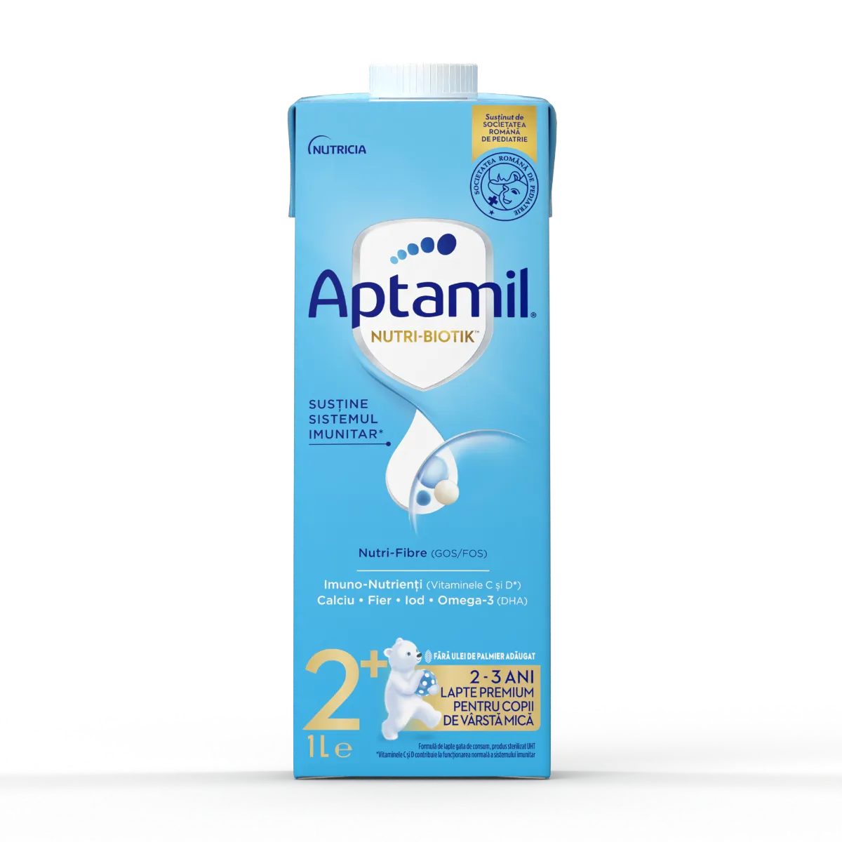 Lapte premium pentru copii de varsta mica 2-3 ani NUTRI-BIOTIK™️ 2+, 1l, Aptamil