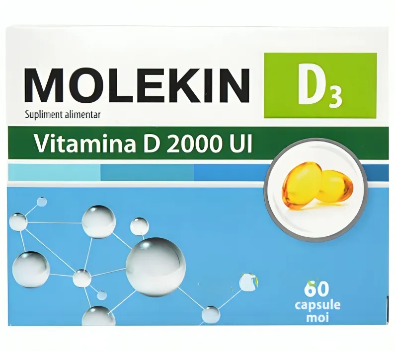 Molekin D3 2000UI, 60 capsule, Zdrovit