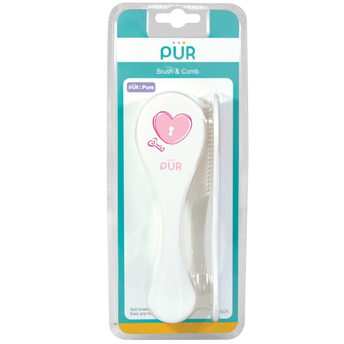 Set perie si pieptene roz, 1 bucata, PUR