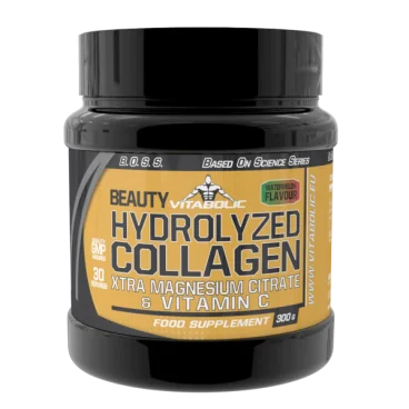 Collagen Hidrolizat cu extra citrat de magneziu si vitamina C pepene verde, 300g, Vitabolic