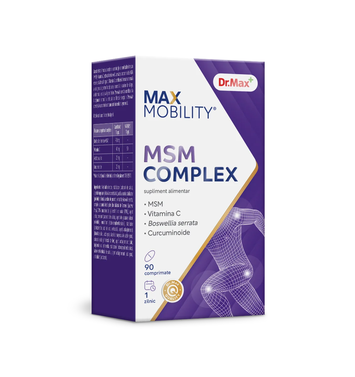 Dr. Max MSM Complex, 90 comprimate filmate