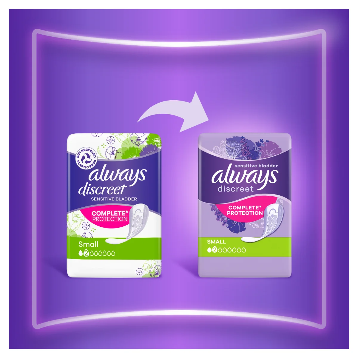 Absorbante pentru incontinenta urinara Discreet Small Plus, 16 bucati, Always