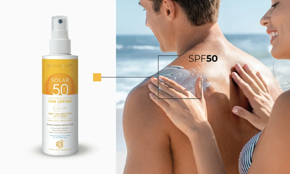 Prezentare Skinexpert by Dr. Max® Solar Lotiune spray SPF50, 200ml