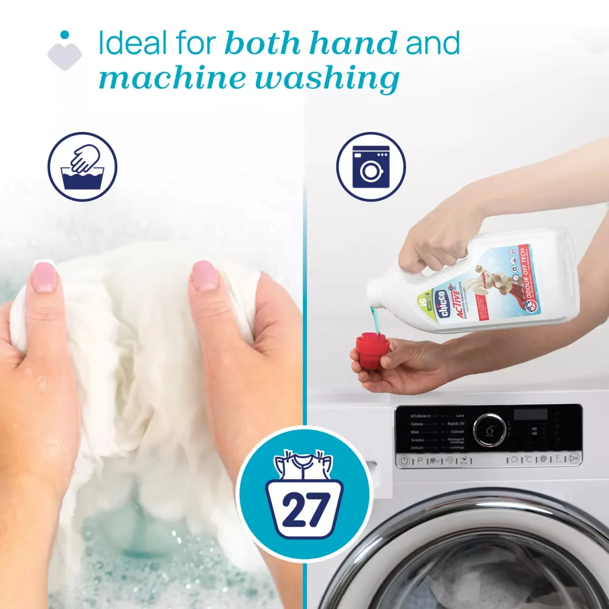 Detergent igienizant pentru rufe +0 luni, 1.5l, Chicco