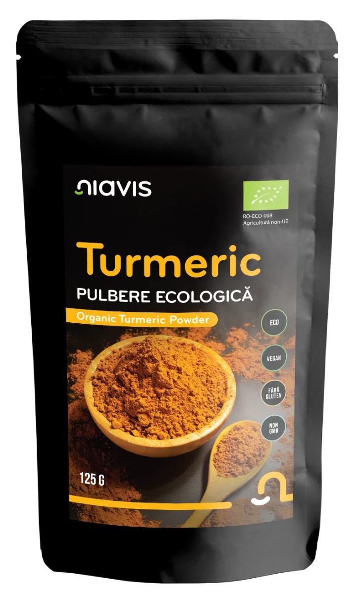 Turmeric Pulbere ecologica, 125g, Niavis