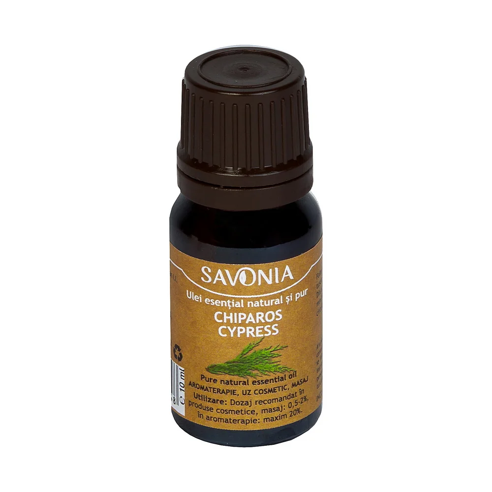 Ulei esential natural si pur de chiparos, 10ml, Savonia