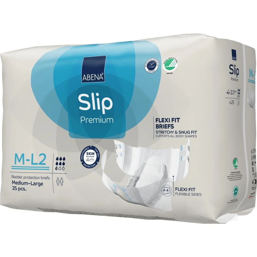 Scutece pentru adulti Premium Flexi Fit M-L2 cu absorbtie 2400ml, 25 bucati, Abena