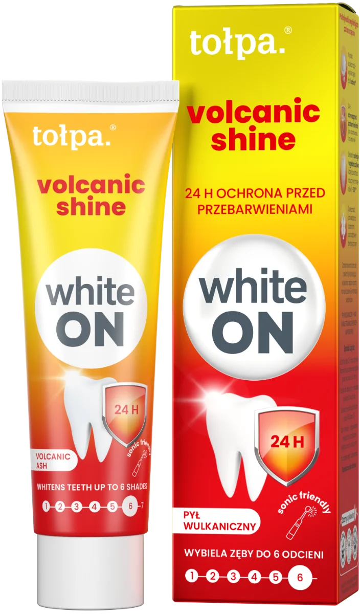 Pasta de dinti ON White Volcanic Shine, 75ml, Tolpa