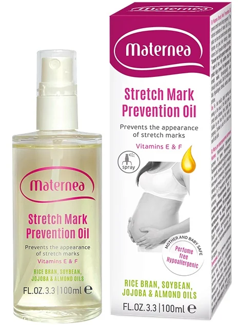Spray ulei de prevenire a vergeturilor cu Vitamina E si F, 100ml, Maternea