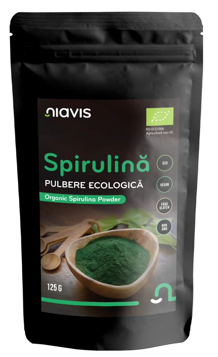 Spirulina Pulbere ecologica, 125g, Niavis