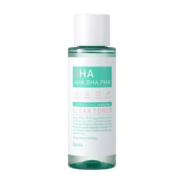 Toner cu 3HA, 150ml, Esfolio