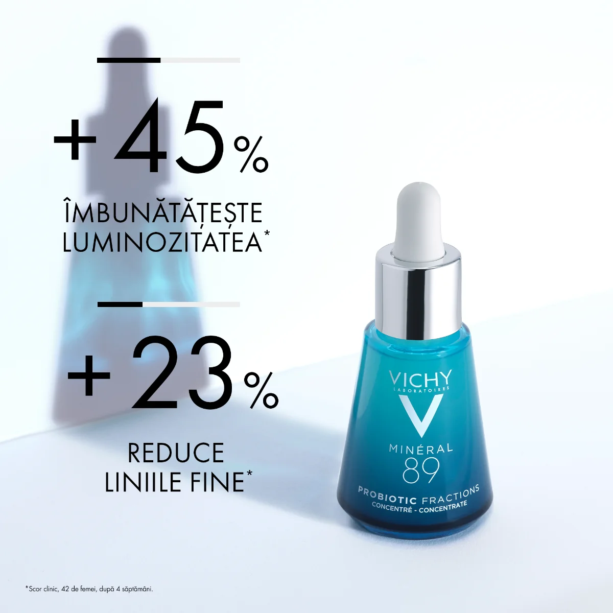 Ser pentru fata regenerator si reparator Mineral 89 Probiotic Fractions, 30ml, Vichy