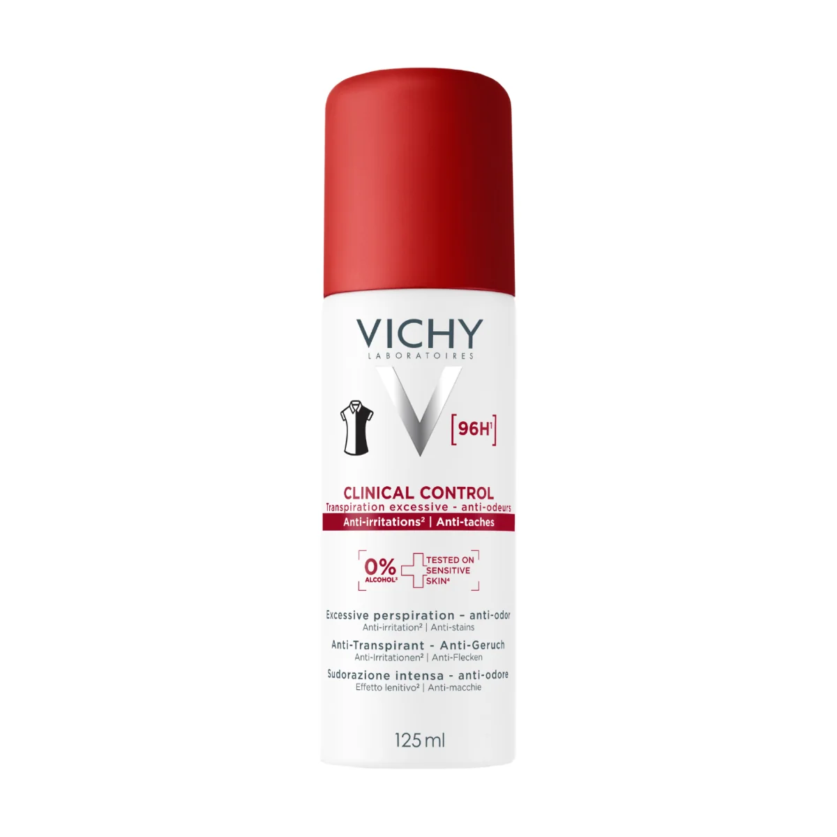 Antiperspirant impotriva mirosurilor neplacute 96H Clinical Control, 125ml, Vichy