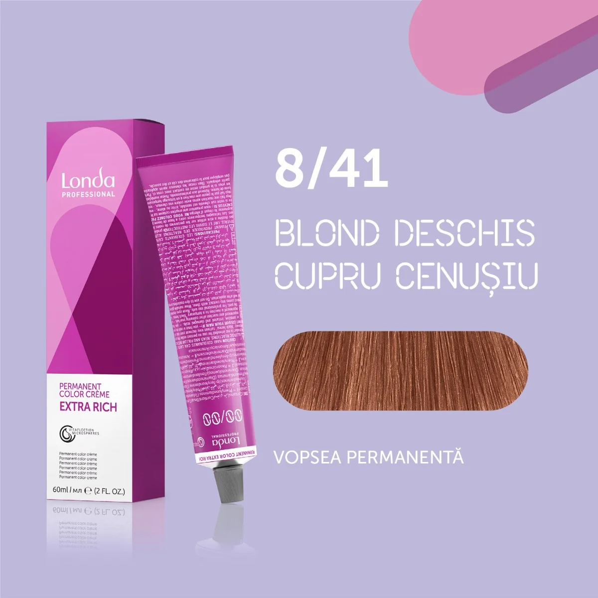 Vopsea permanenta 8/41 Extra Rich, 60ml, Londa Professional