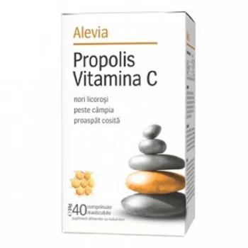 Propolis Vitamina C, 40 comprimate, Alevia