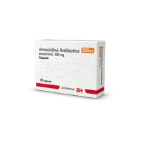 Amoxicilina 500mg, 10 capsule, Antibiotic
