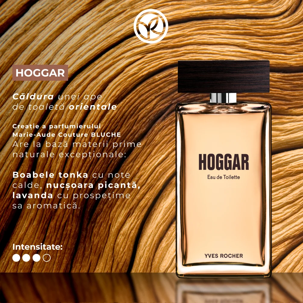 Apa de toaleta Hoggar, 100ml, Yves Rocher 