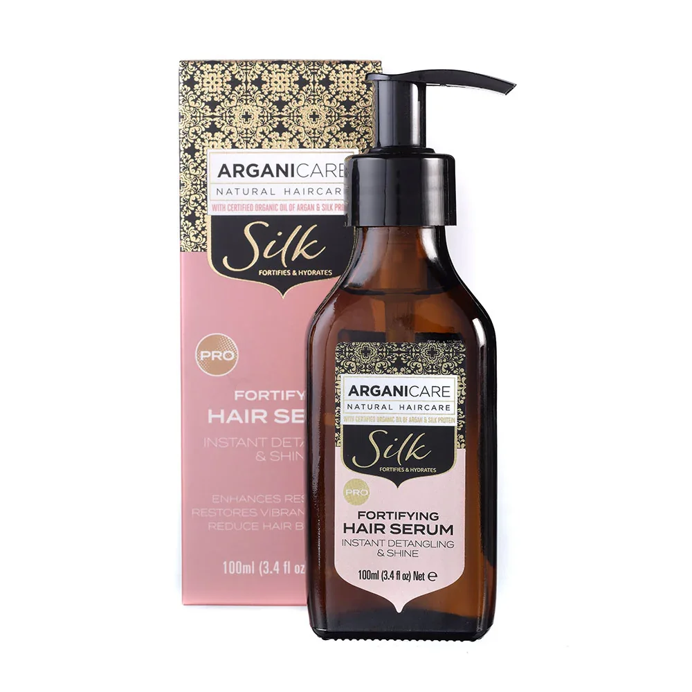 Ser fortifiant pentru descurcarea parului cu proteina de matase, 100ml, Arganicare 