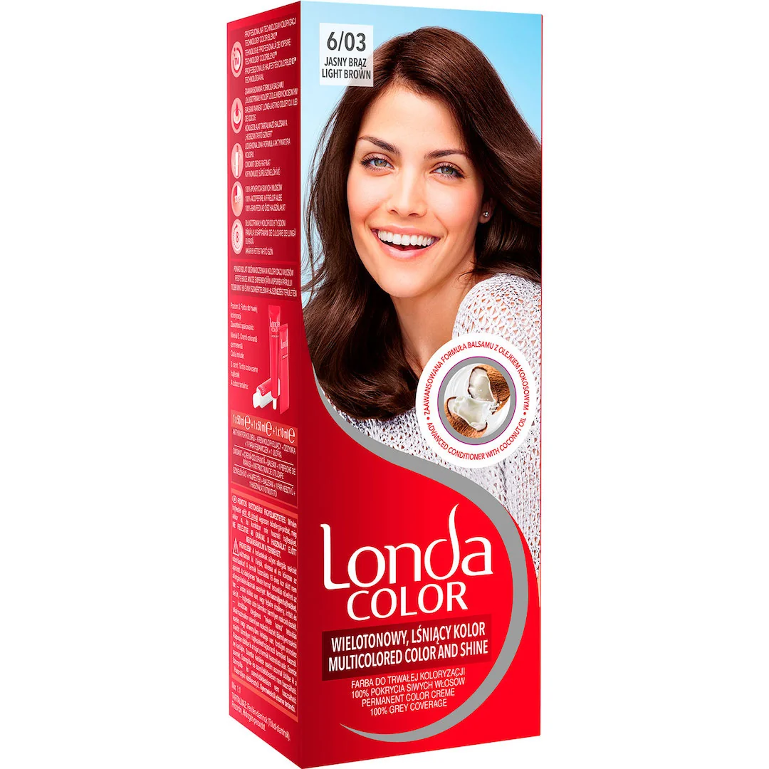 Vopsea de par permanenta 6/03 Saten deschis, 110ml, Londa