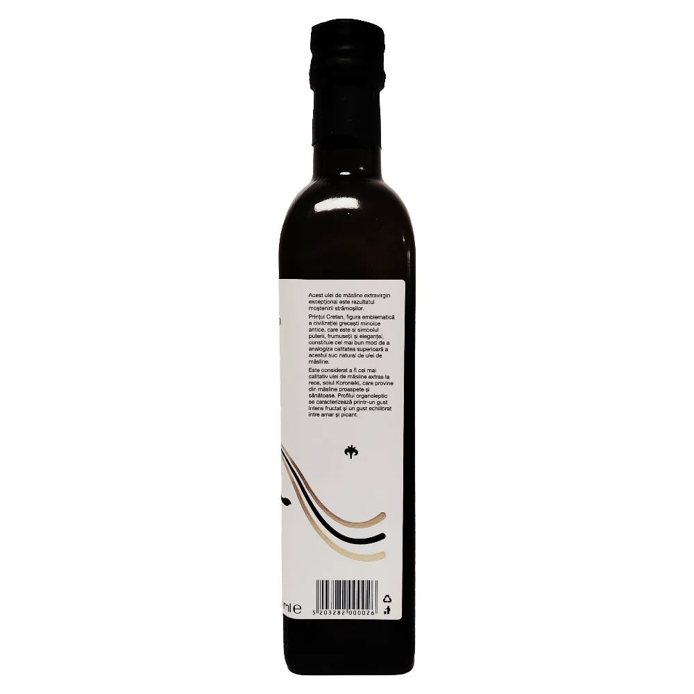 Ulei de masline extravirgin in sticla Printul Cretan, 500ml, Creta Oil