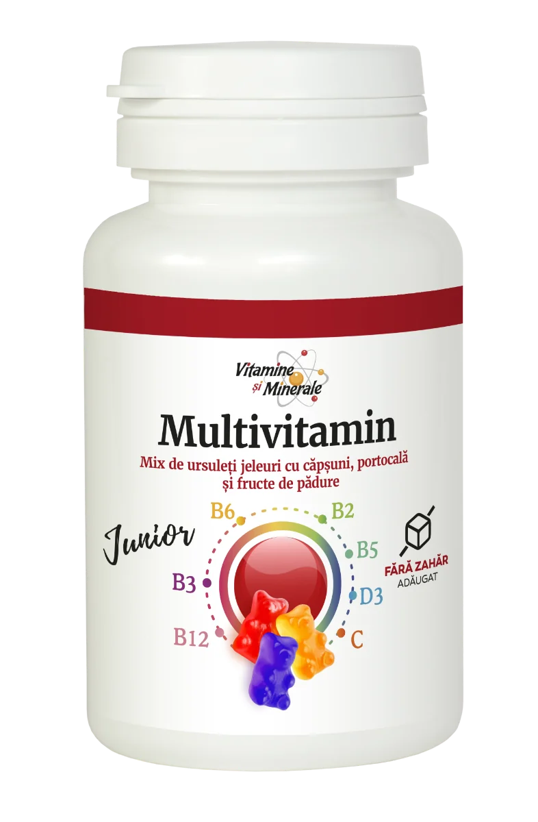 Multivitamin junior ursuleti cu fructe, 20 jeleuri, Dacia Plant