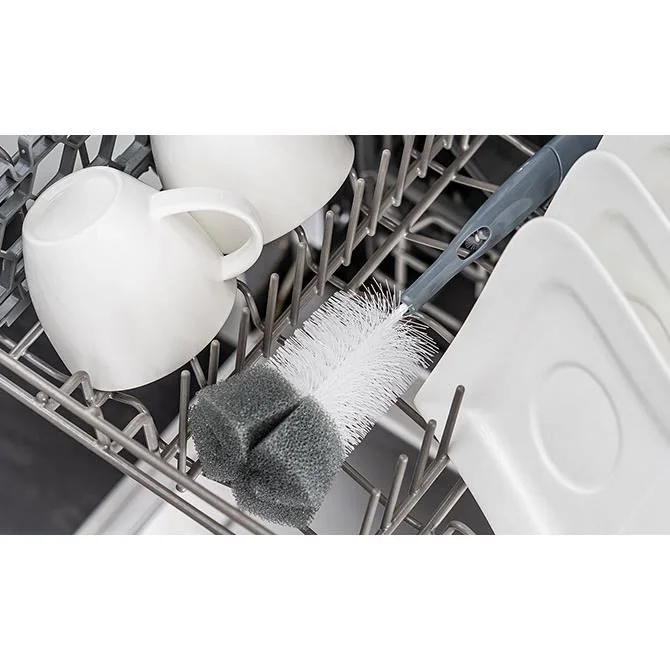 Perie curatare biberoane si tetine 2 in 1 lavabila in masina de spalat vase 21031, 1 bucata, Reer